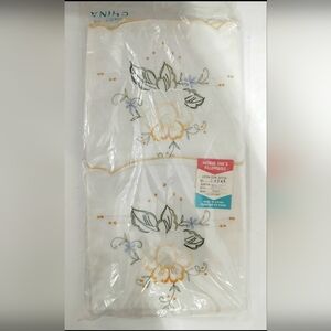 Vintage Embroidered Floral Pillowcases